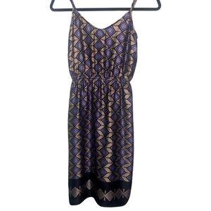 Cynthia Vincent Silk Pattern Dress